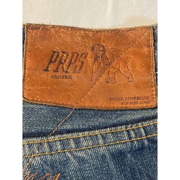 PRPS Mens Jeans 38X34 Straight Leg Button Fly Selvedge Denim Donwan Harrell - Picture 8 of 14